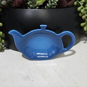 Marseille Blue Tea Bag Holder Spoon Rest Le Creuset NEW